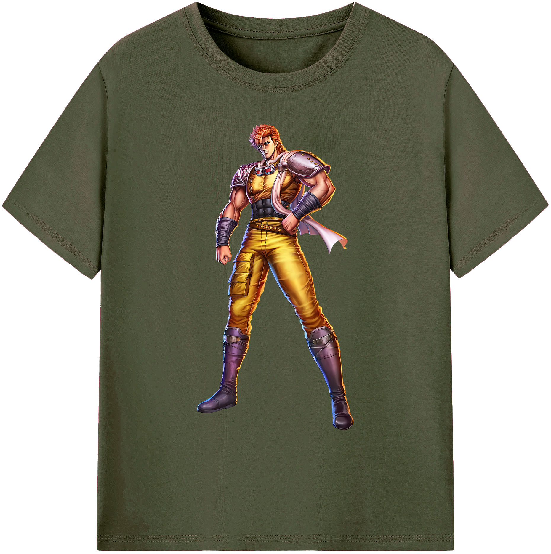 （画像用） 北斗の拳 Fist of the North Star 綿100％ メンズ半袖Tシャツ｜肌触りやわらか＆通気性